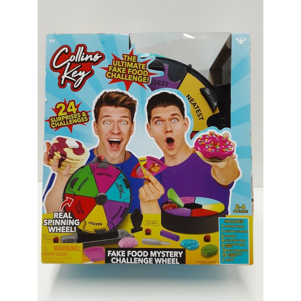 New Collins Key Fake Food Mystery Challenge Wheel DIY Activity‎ Set 24 Surprises